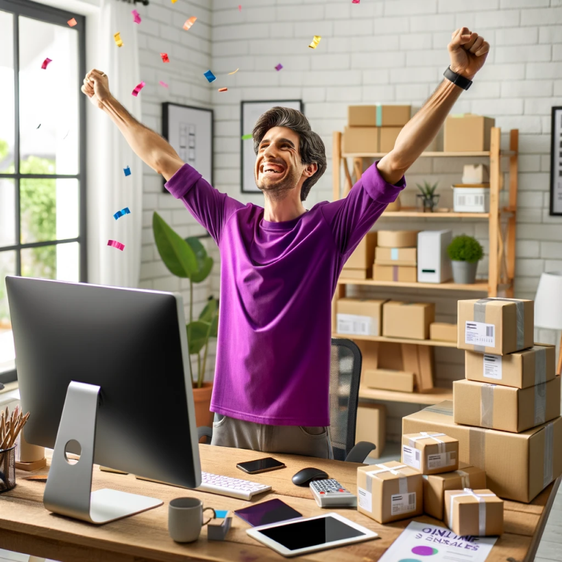 Person celebrating